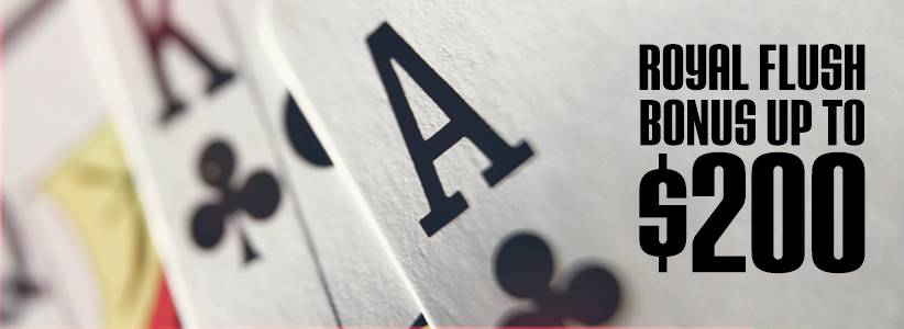 The only thing better than landing a pot-winning royal flush, is pocketing a bonus too.