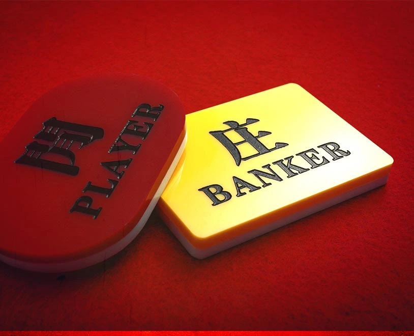 player and banker chips